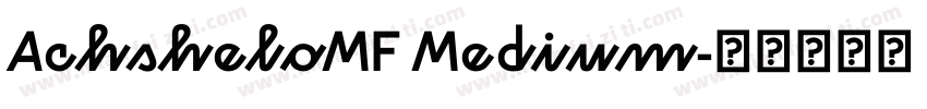 AchsheloMF Medium字体转换
